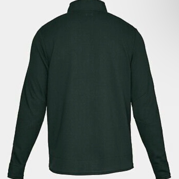 UNDER ARMOUR Storm Mens SweaterFleece Snap Mock Golf Pullover Green Size XXL NEW - Picture 12 of 12